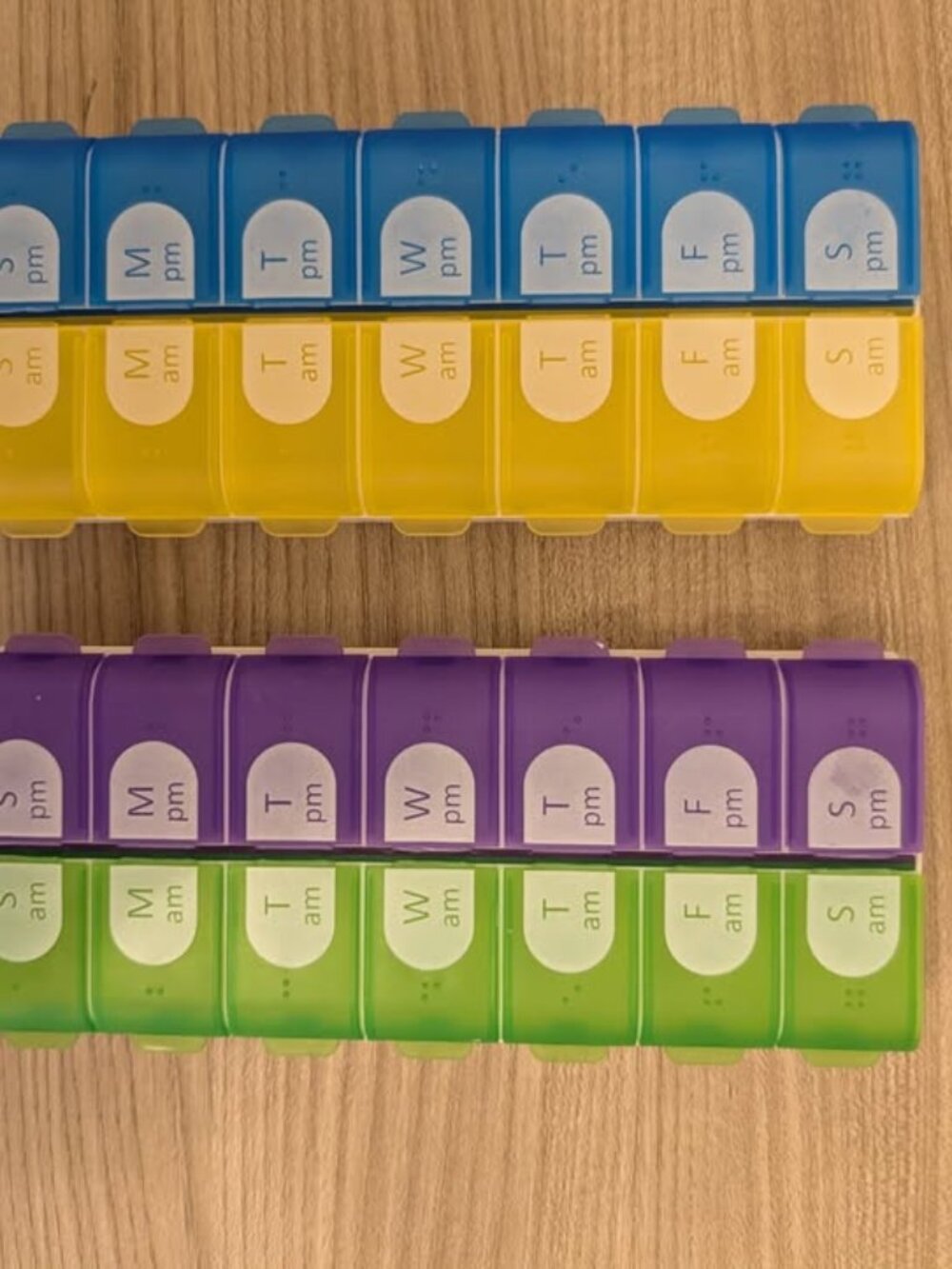 2 X CVS AM/PM Vitamin or Pill Cases